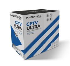 CAIXA CABO ULTRA CFTV 4PX24 AWG CCA  300M AZUL MEGATRON