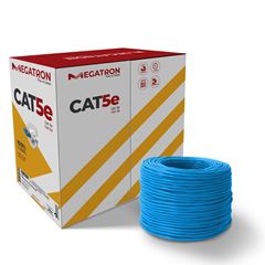 CAIXA CABO LAN U/UTP CAT5E  4X24 AWG 305M AZUL MEGATRON