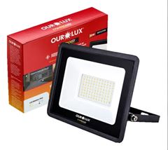 REFLETOR LED 30W 6500K CONTROLED LUMIN.  PRETO OUROLUX