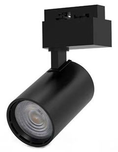 SPOT 10W 6500K 70LM/W IP20 PRETO PARA TRILHO OUROLUX