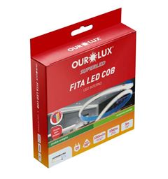 FITA LED 10W/M 12V 4000K 5M IP20 COB OUROLUX