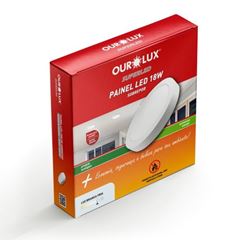 PLAFON LED SUPER ECO PVC SOBREPOR REDONDO 18W 6500K BIV OUROLUX
