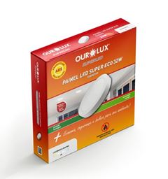 PLAFON LED SUPER ECO PVC SOBREPOR REDONDO 32W 6500K BIV OUROLUX
