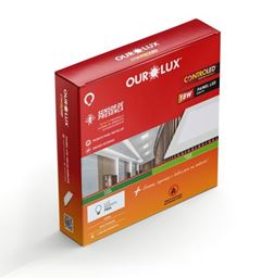 PLAFON SOBREPOR QUADRADO 18W 6500K CONTROLED LUMIN OUROLUX