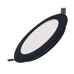 PLAFON LED PVC EMBUTIR REDONDO 18W 6500K BIV PRETO OUROLUX
