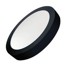 PLAFON LED PVC SOBREPOR QUADRADO 24W 6500K BIV PRETO OUROLUX