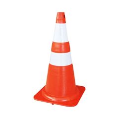 CONE 75CM REFLETIVO FLEXIVEL LARANJA PLASTCOR