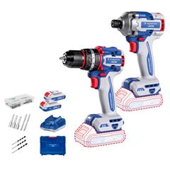 KIT PARAFUSADEIRA E FURADEIRA + PARAFUSADEIRA IMPACTO 20V BY TOTAL TRAMONTINA