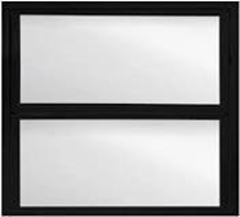 BASCULANTE ALUMINIO 2 FOLHAS PRETO A40XL40CM VIDRO LISO FENIX