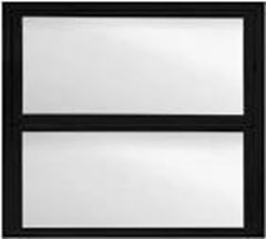 BASCULANTE ALUMINIO 2FOLHAS PRETO A30XL30CM VIDRO LISO FENIX