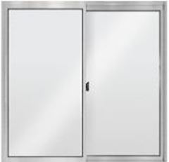 JANELA DE CORRER ALUMINIO 2FOLHAS A60XL60 VIDRO LISO FENIX