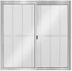 JANELA DE CORRER ALUMINIO 2 FOLHAS COM GRADE A100XL100 VIDRO LISO FENIX