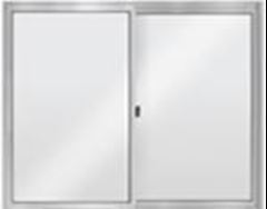 JANELA DE CORRER  ALUMINIO  2 FOLHAS A100XL150 VIDRO LISO FENIX