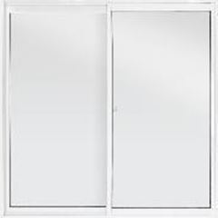 JANELA DE CORRER ALUMINIO 2 FOLHAS BRANCA A40XL40 VIDRO LISO FENIX