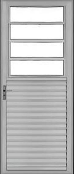 PORTA BASCULANTE LADO ESQUERDO 210X80 VIDRO LISO FENIX