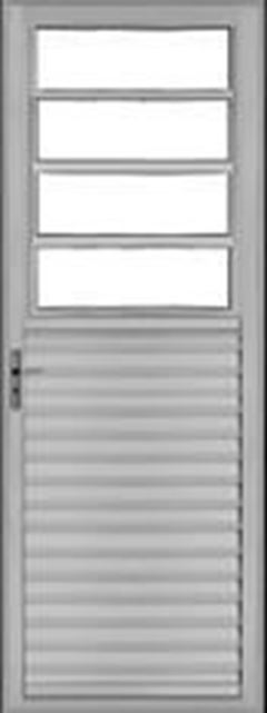 PORTA BASCULANTE LADO DIREITO 210X80 VIDRO LISO FENIX