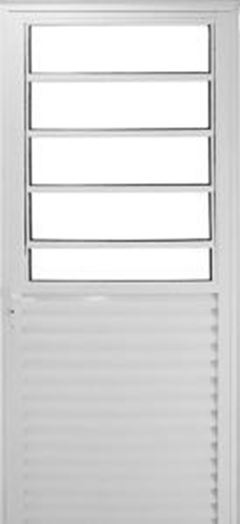 PORTA BASCULANTE BRANCA LADO DIREITO 1 FOLHA 210X80 VIDRO LISO FENIX