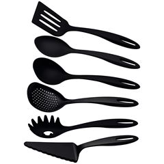 CJ UTENSILIOS NYLON 6 PECAS ABILITY PRETA TRAMONTINA