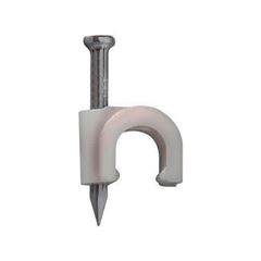 FIXA FIO COAXIAL 6MM C/PREGO BR GUEPAR