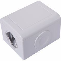 CAIXA SOBREPOR CEGA ELETRODUTO LIZFLEX MULTI BRANCA TRAMONTINA