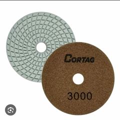 DISCO DIAMANTADO 100MM GRAO 3000 MARROM CORTAG