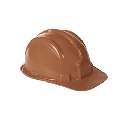 CAPACETE SEGURANCA COM CARNEIRA MARROM PLASTCOR
