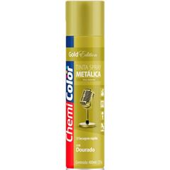 TINTA SPRAY METALICA 400ML DOURADO CHEMICOLOR